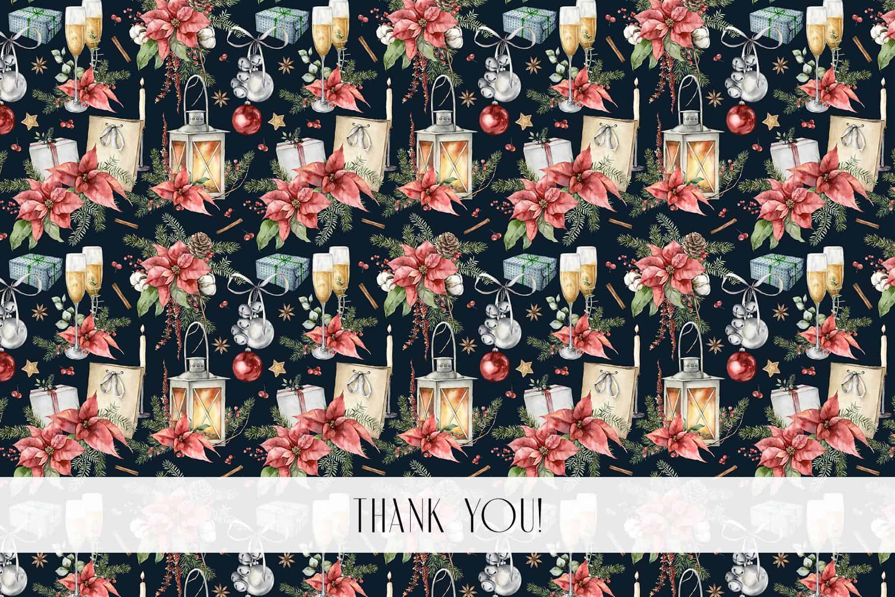 120 watercolor Traditional and Abstract Christmas seamless patterns - Image 9