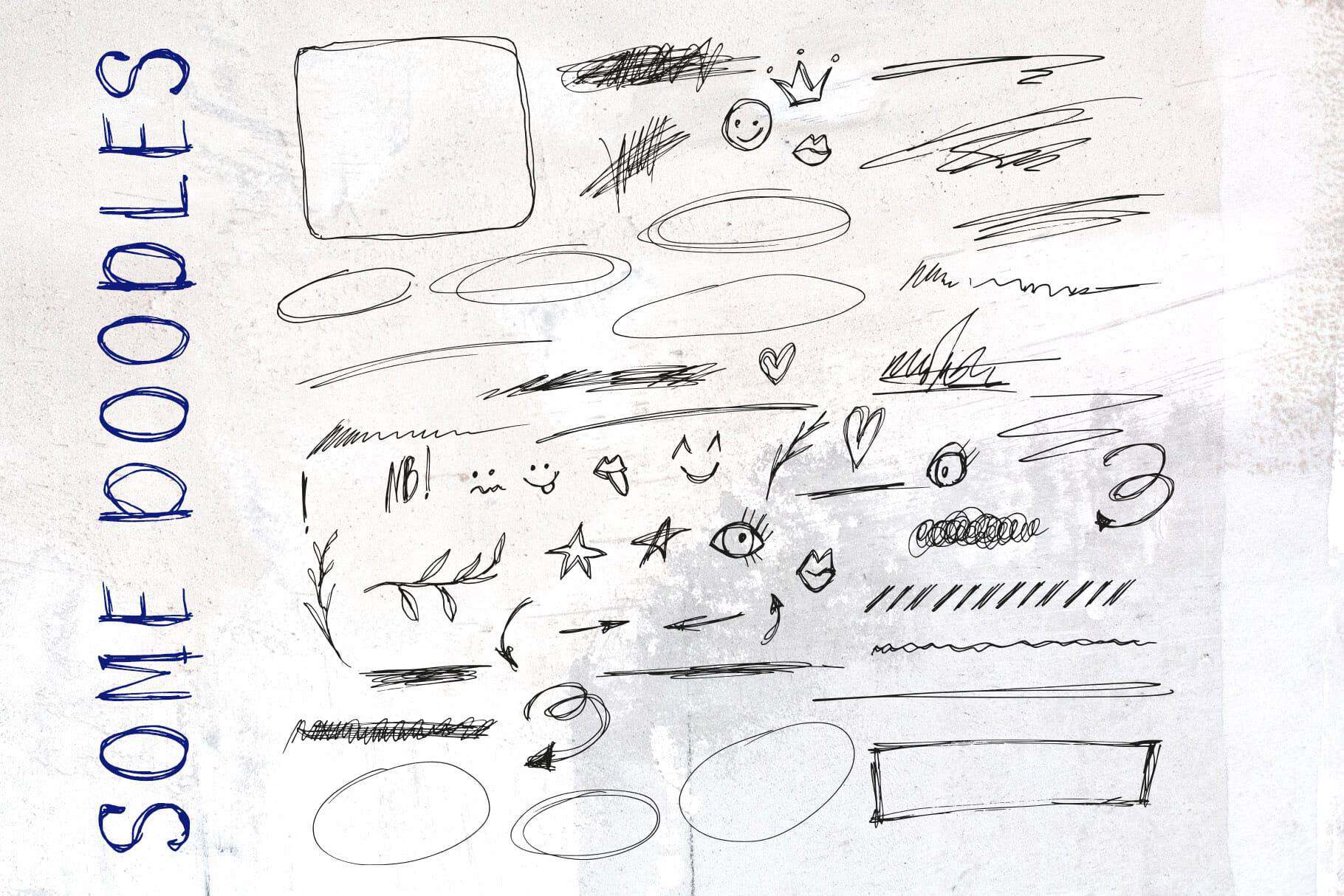 Jumpy scribble handwriting font - Image 10