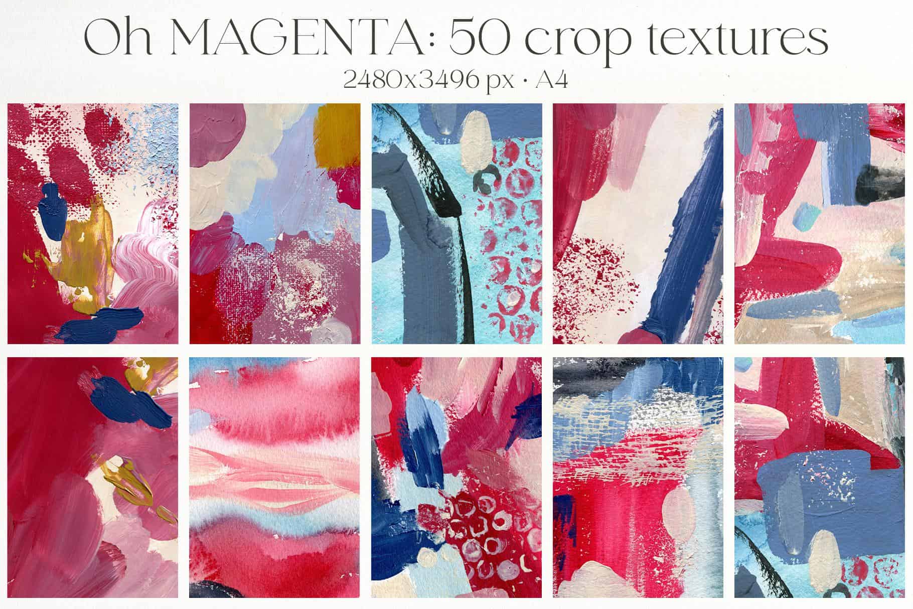 Oh Viva Magenta abstract backgrounds and flowers - Image 10
