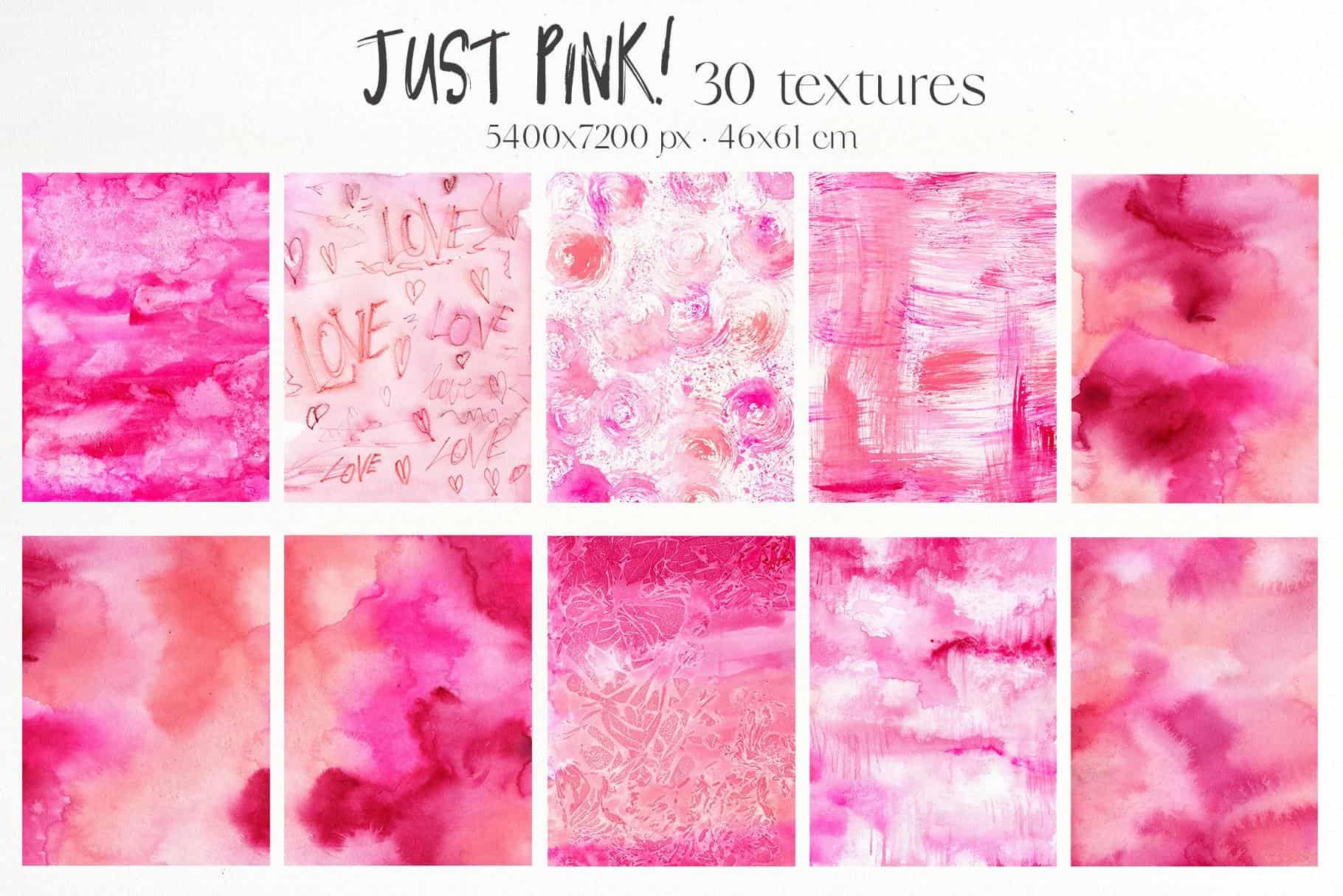 Just Pink Barbiecore collage illustrations and backgrounds - Image 10