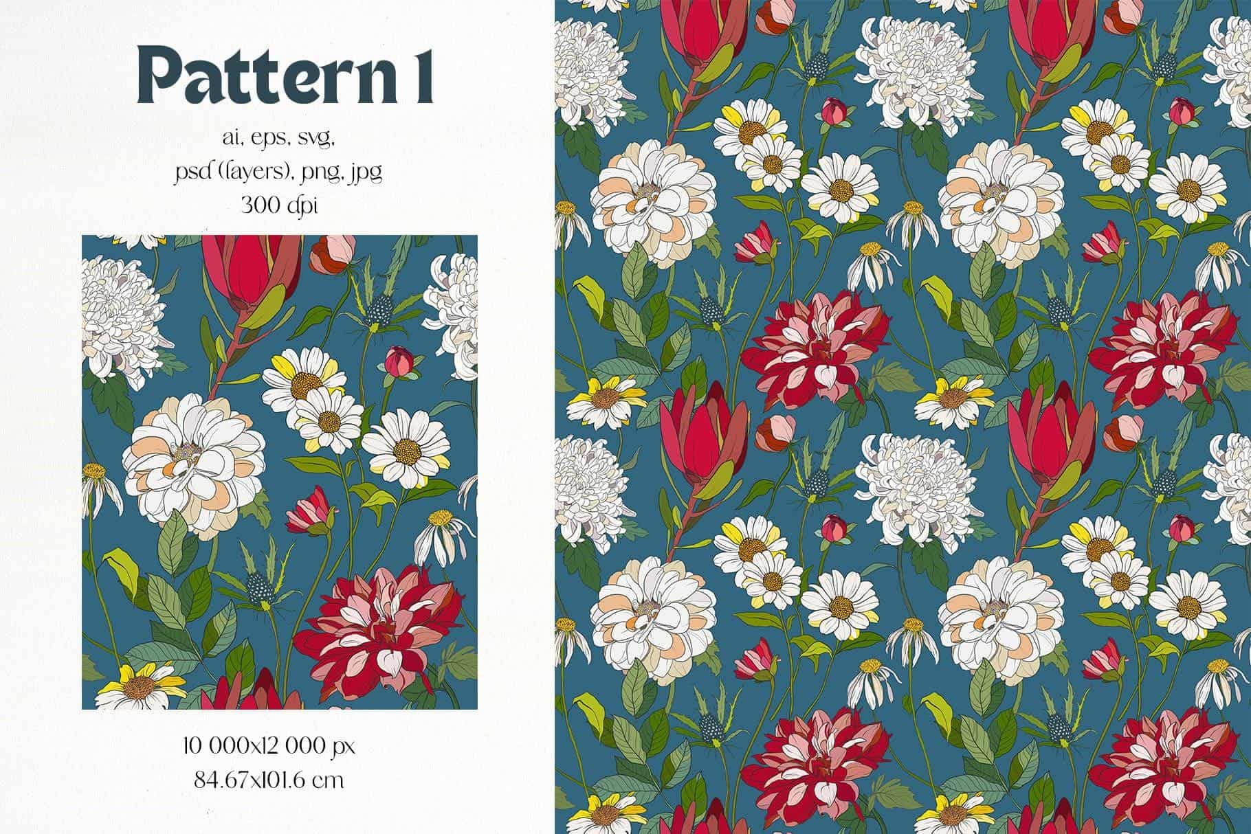 Casablanca Vector Flowers, Posters & Patterns - Image 10