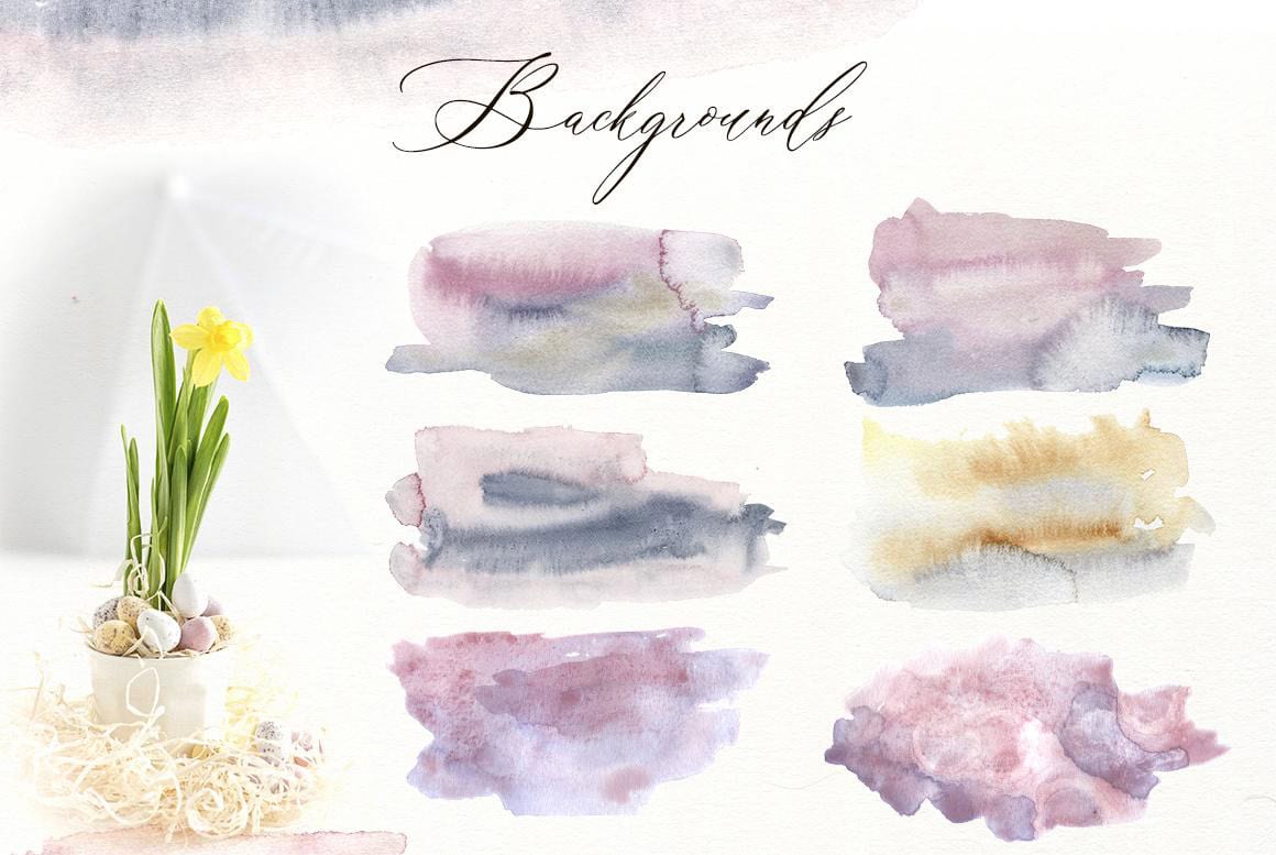 Happy Easter Watercolor bundle - Image 11