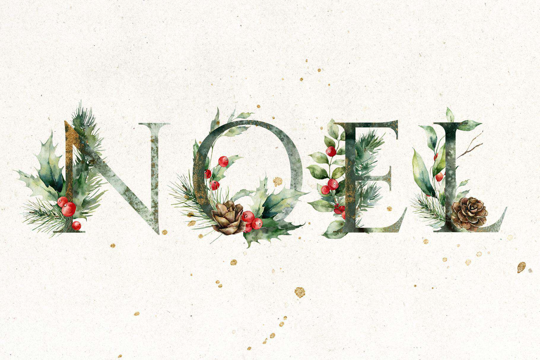 Winter Berries Watercolor Christmas Illustration for festive design - Image 11
