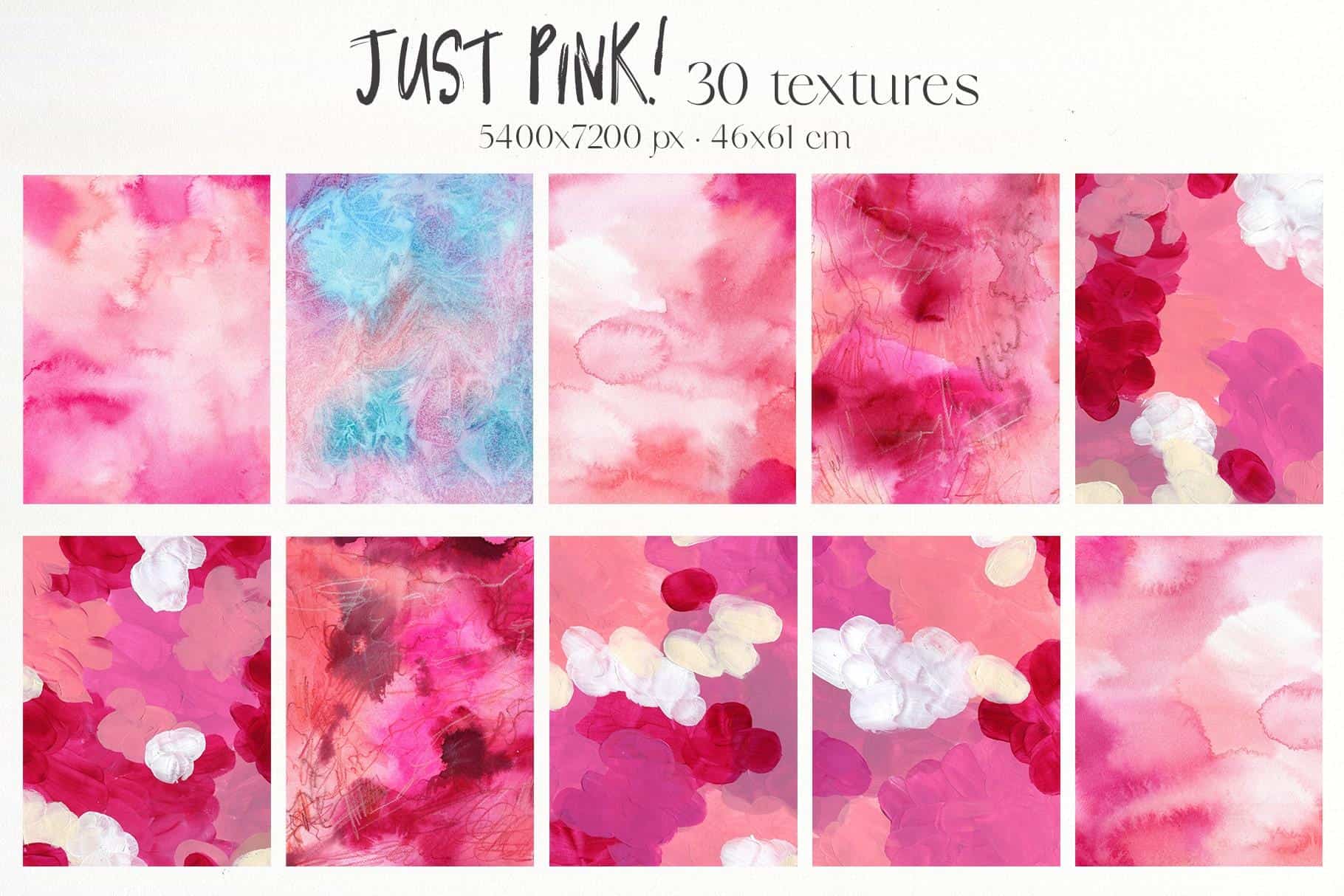 Just Pink Barbiecore collage illustrations and backgrounds - Image 11