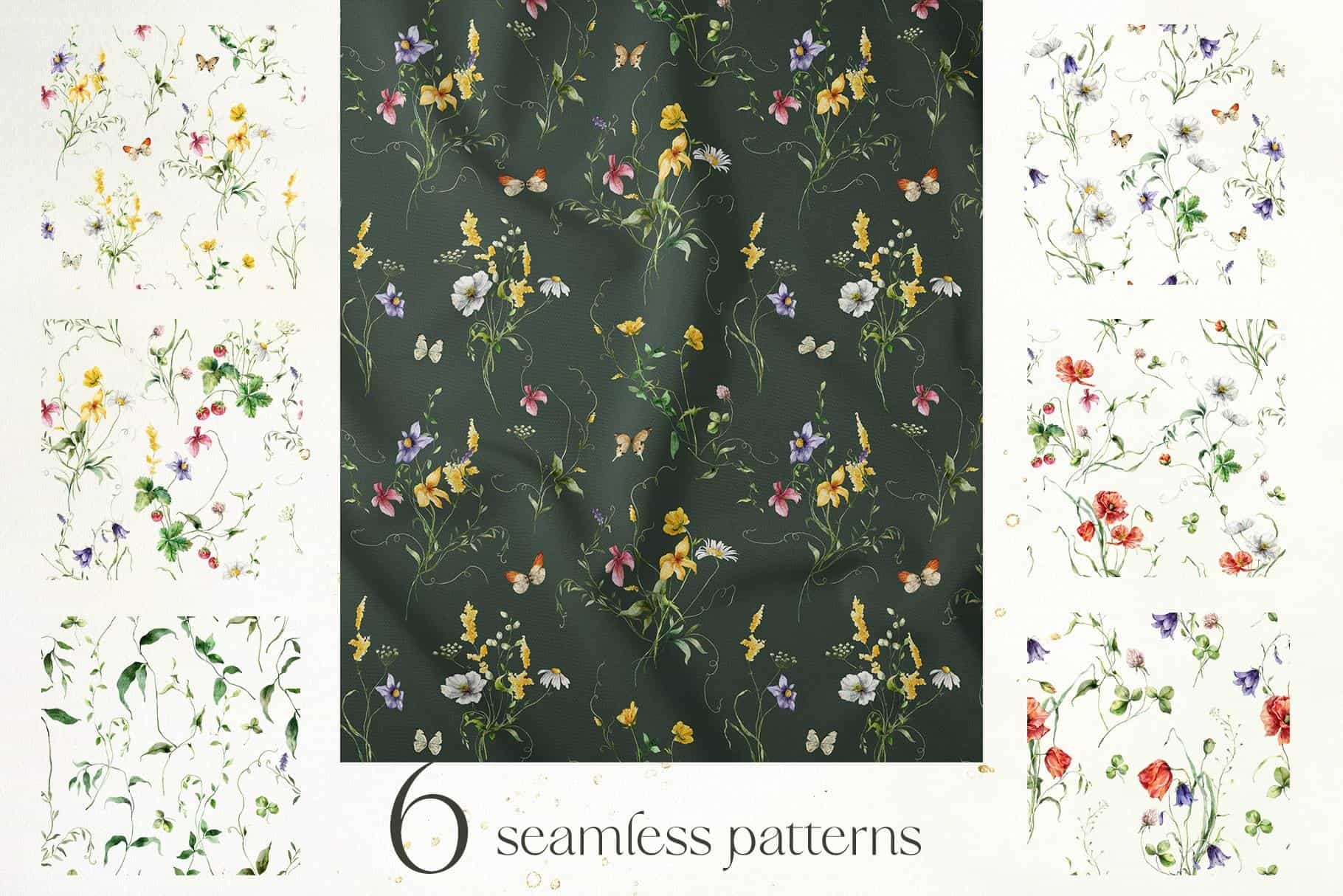 Wildflower poetry watercolor wild flowers illustrations - Image 11