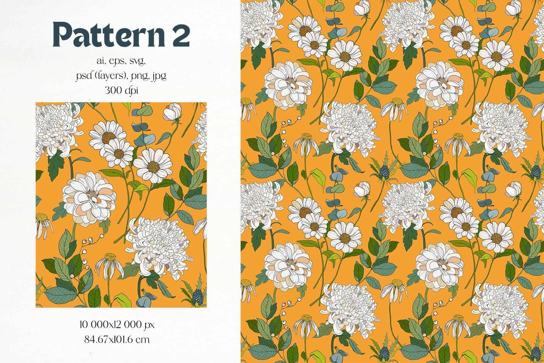 Casablanca Vector Flowers, Posters & Patterns - Image 11