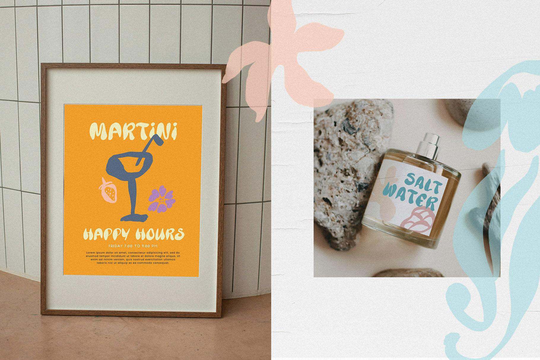 Coastal soul wavy groovy handwritten font + sea illustrations - Image 11