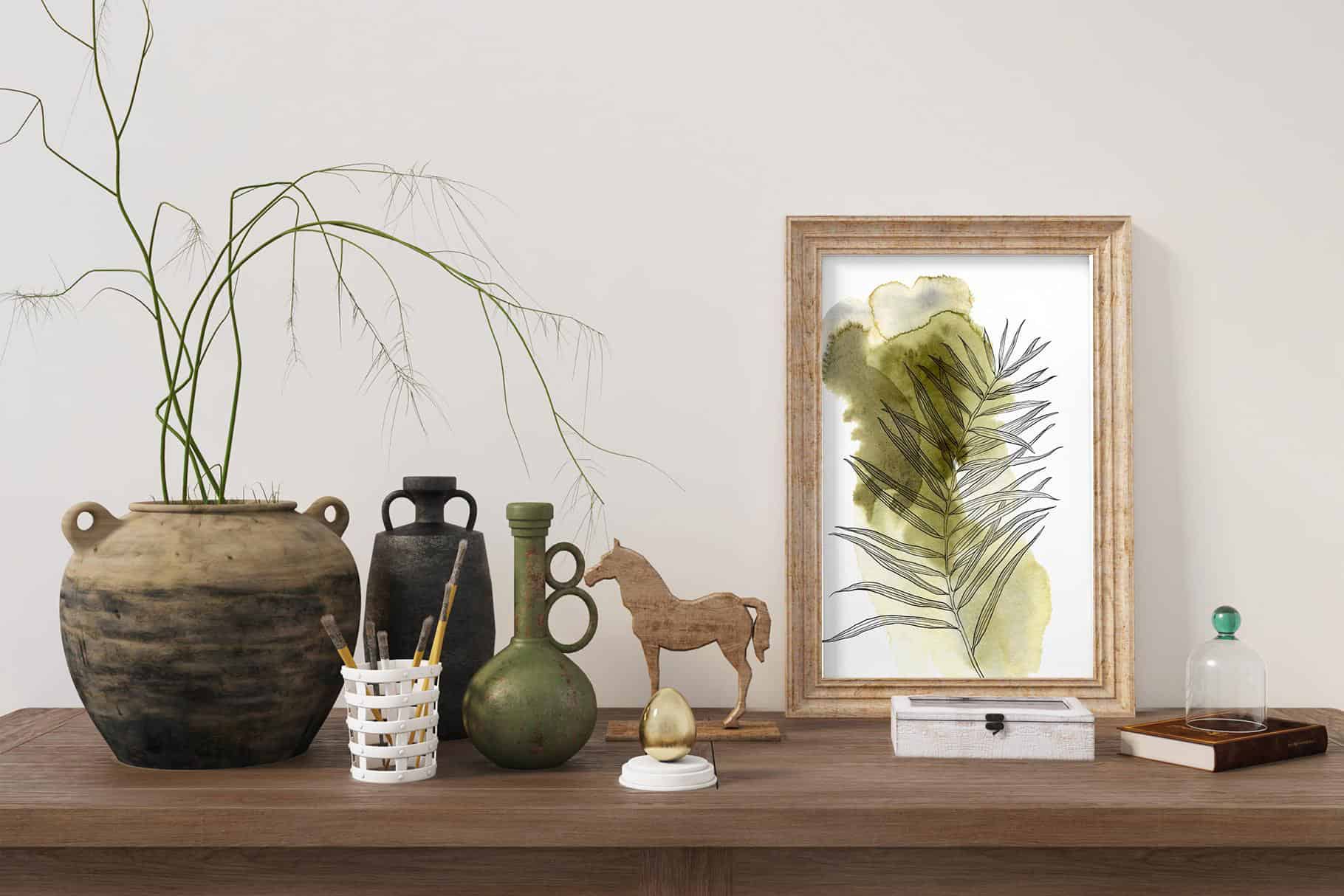 Flamingo watercolor tropical leaves, flowers and birds illustrations - Image 12