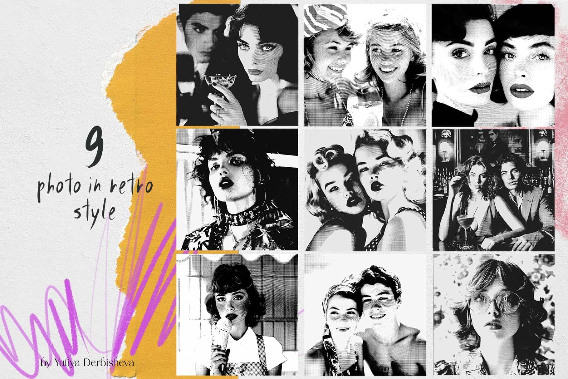 Mixed Media Art Paper Collage Elements: Vintage Paper Textures & Modern Graphics - Image 12