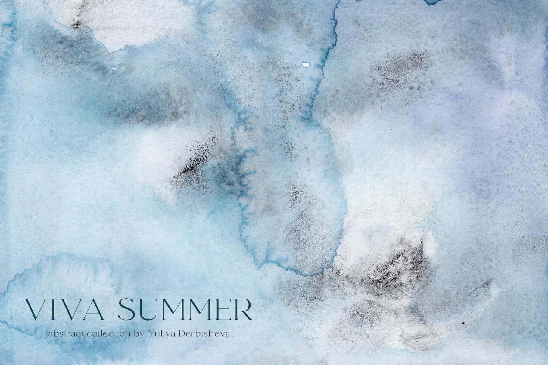 Viva summer watercolor textures background - Image 15