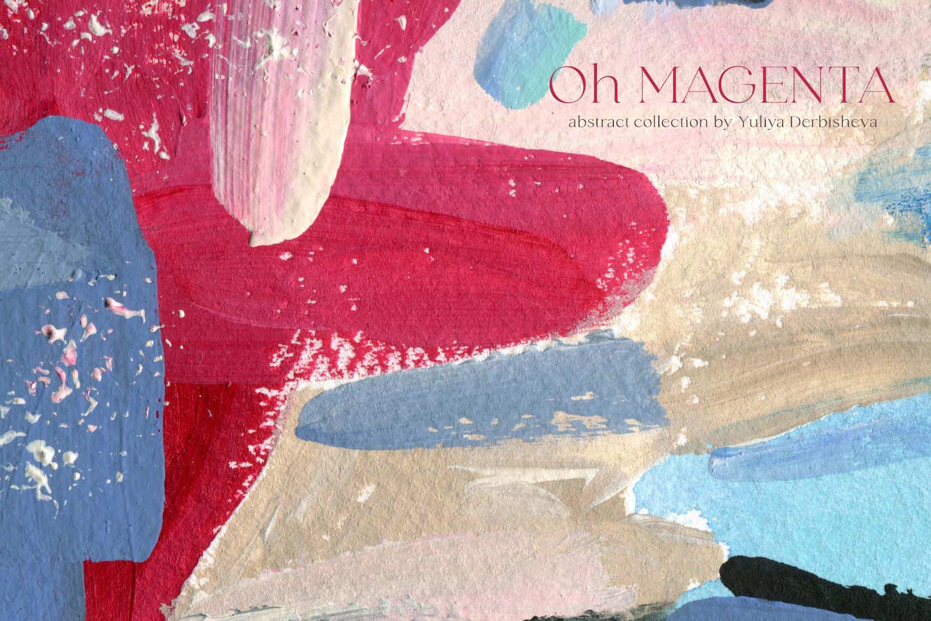 Oh Viva Magenta abstract backgrounds and flowers - Image 15