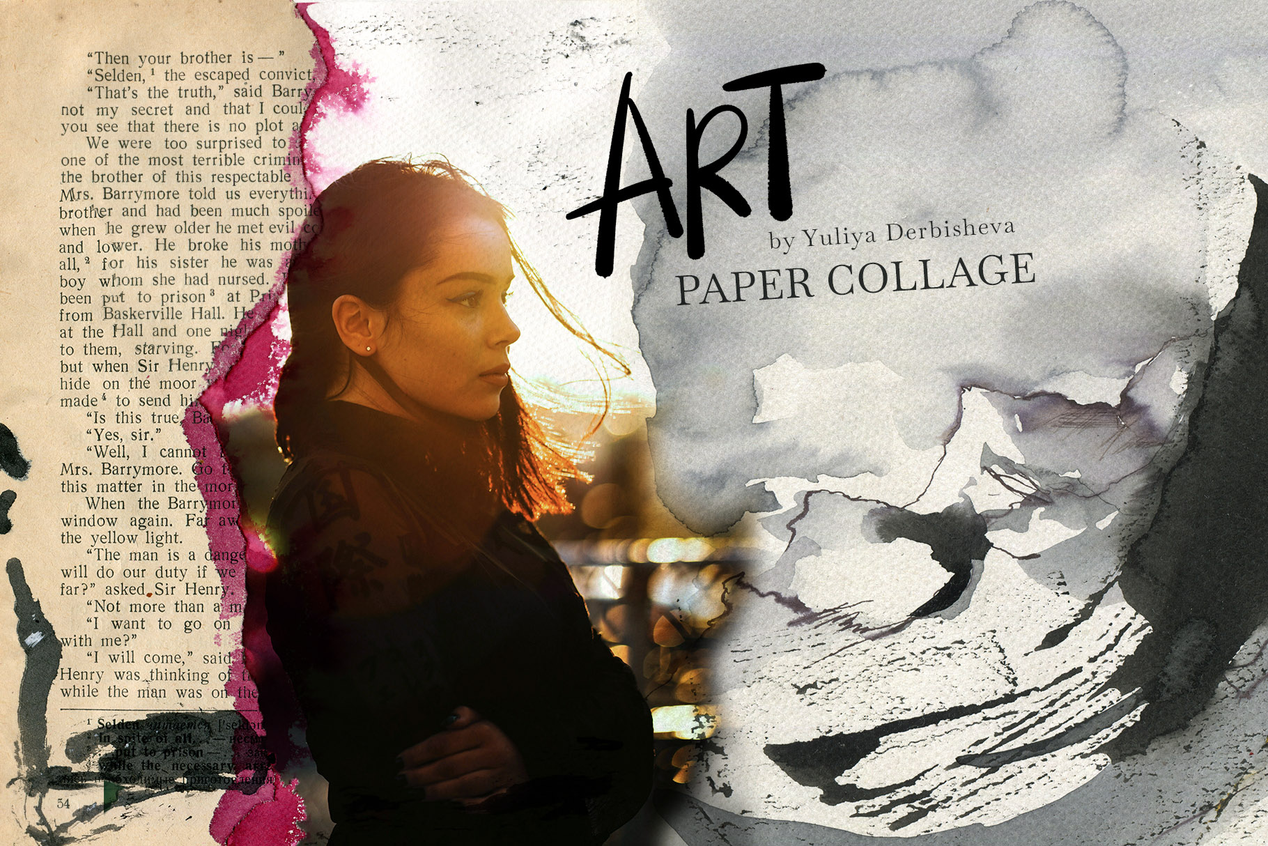Art Paper Collage mix media elements for design: vintage & modern Art - Image 3