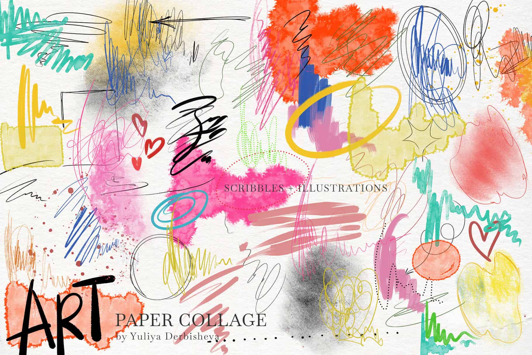 Art Paper Collage mix media elements for design: vintage & modern Art - Image 9