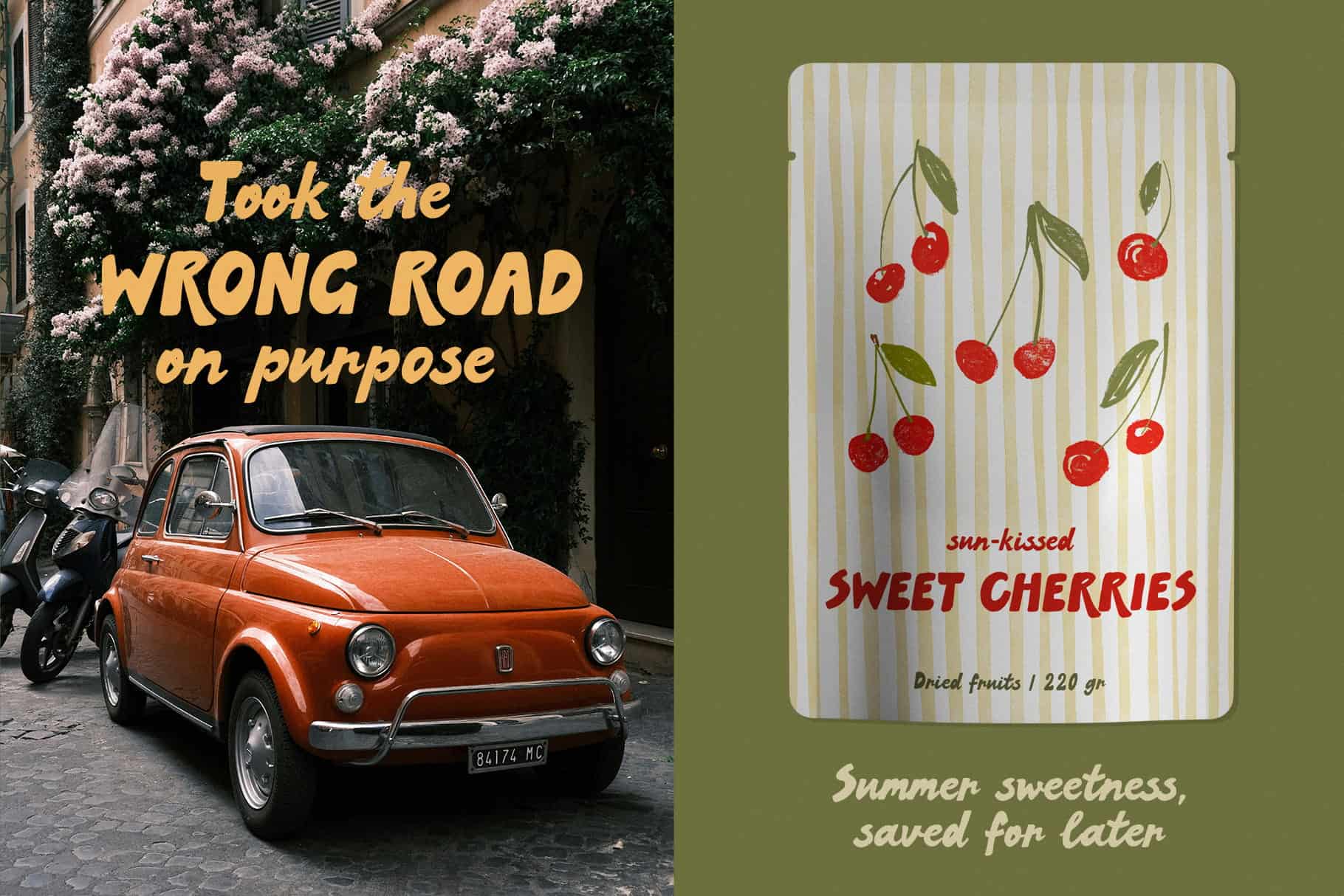 Handmade retro script font for logo, posters, packaging and invitations