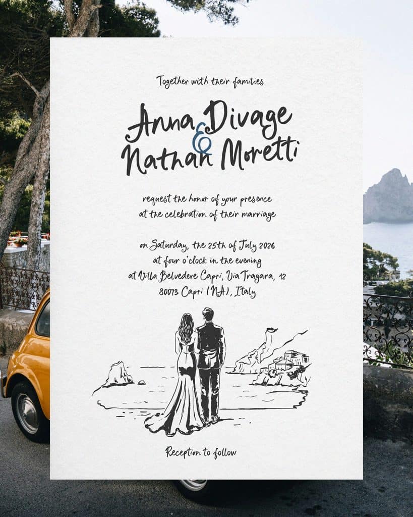 Fichi from Capri whimsical script font playful for wedding and design