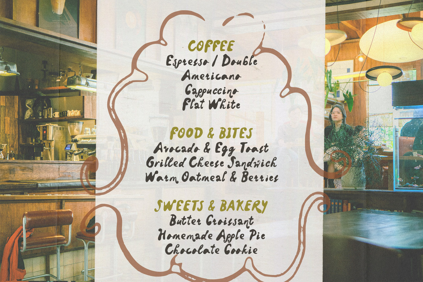 Dark Espresso — Fonts, Retro & quirky — quirky handwritten font, ink handwritten font, coffee shop font 06