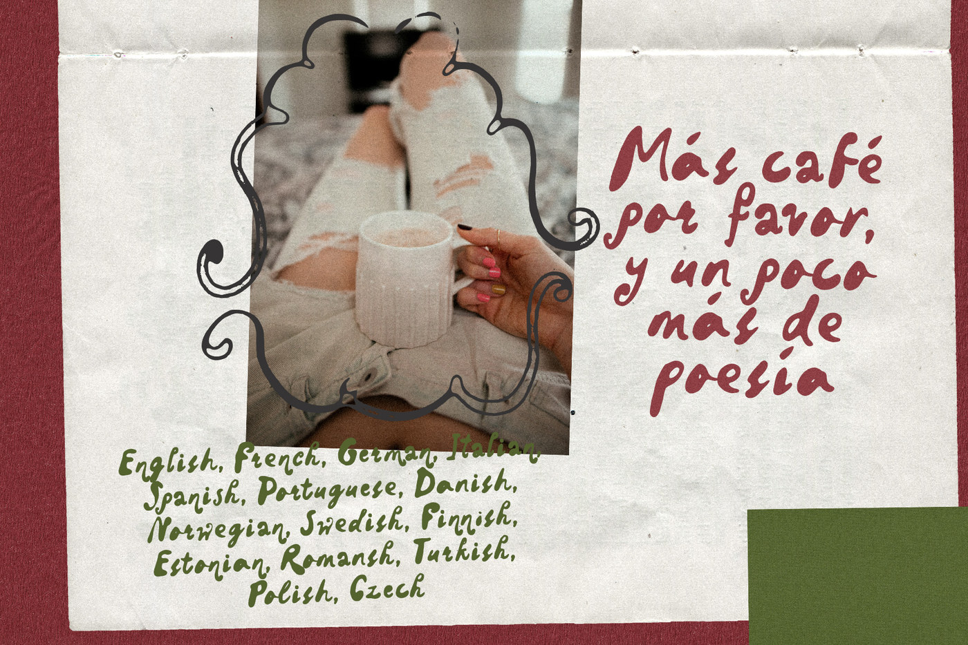Dark Espresso — Fonts, Retro & quirky — quirky handwritten font, ink handwritten font, coffee shop font 09