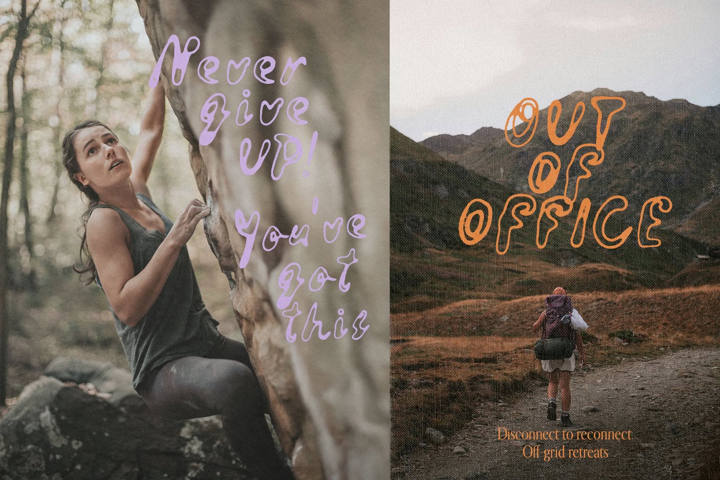 Lava de Vie — wavy outline quirky handwritten font — Fonts, Retro & quirky — outline handwritten font, liquid font, groovy 70s font 02