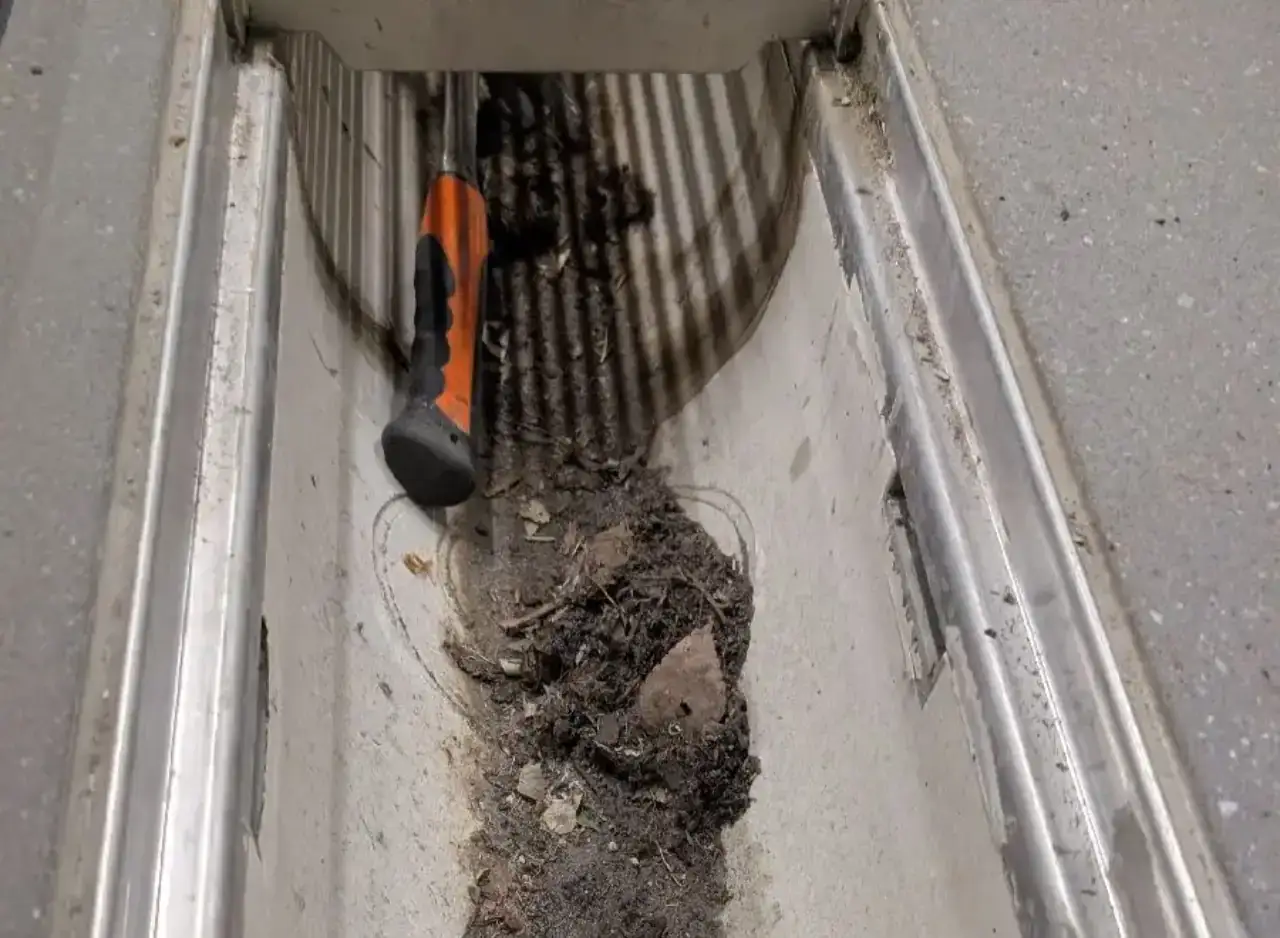Stormwater drainage maintenance work in South Yarra by Zebra Plumbing. Clearing blockages to ensure.