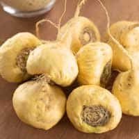 Close-up of Maca Root, an active ingredient in ZenCortex for boosting energy and focus.