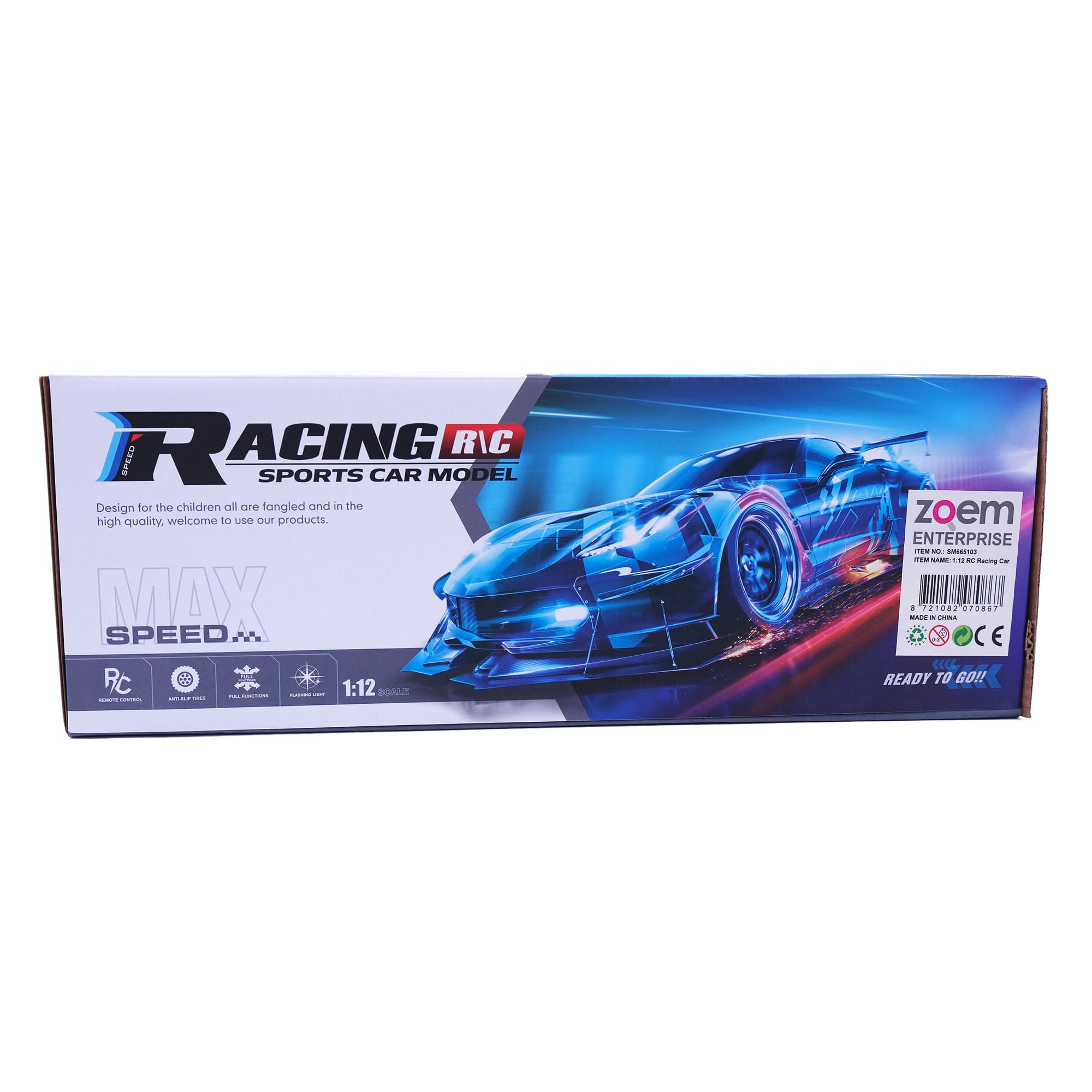 1:12 - RC Sportauto GT3 - 4 kanaals - Oranje - Afbeelding 5
