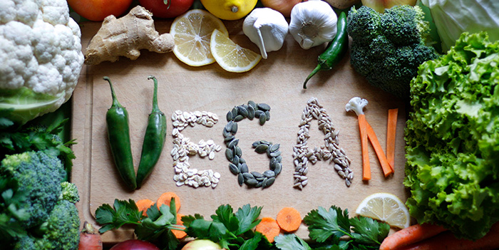 טבעוני vegan ירקות וזרעים חומרי גלם צמחיים