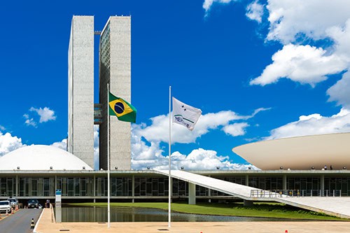 Brasilia, Brazil - Circa March 2015: Brazilian National Congress