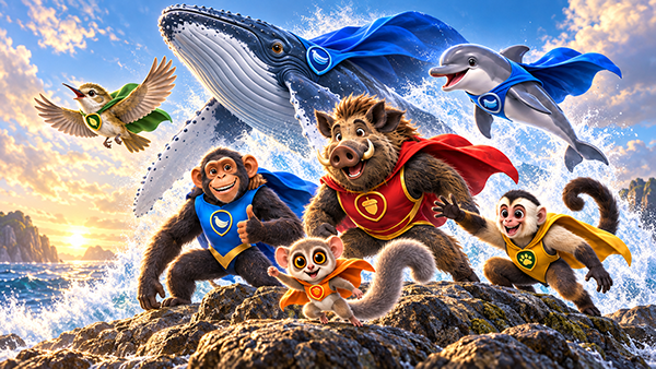 super hero animals