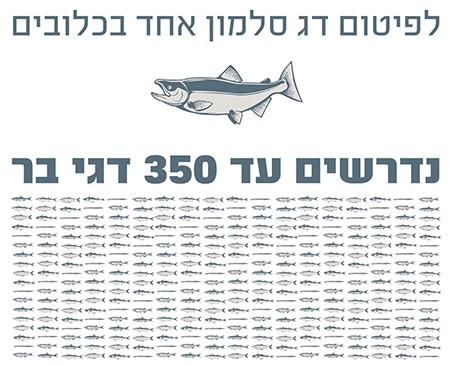 לפיטום סלמון בכלוב דרושים עד 350 דגי בר