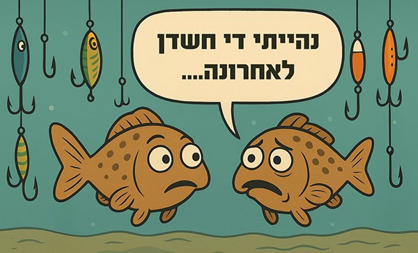 קריקטורה דג חשדן