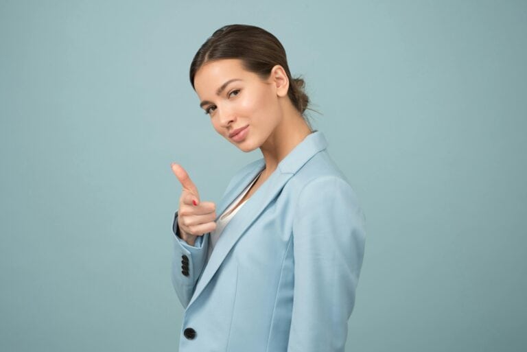 Confident businesswoman looking at the camera, strong personality