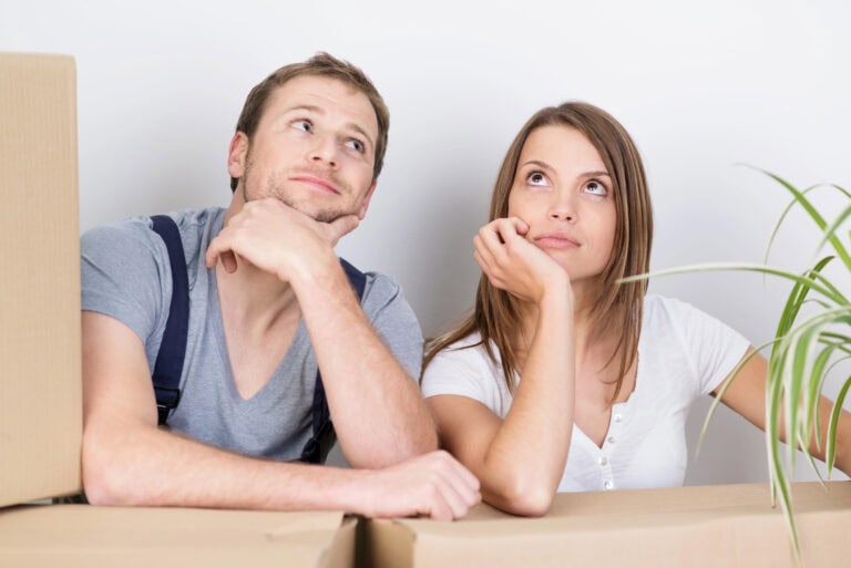Couple considering their new home