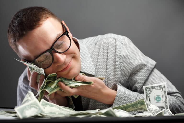 Man with money