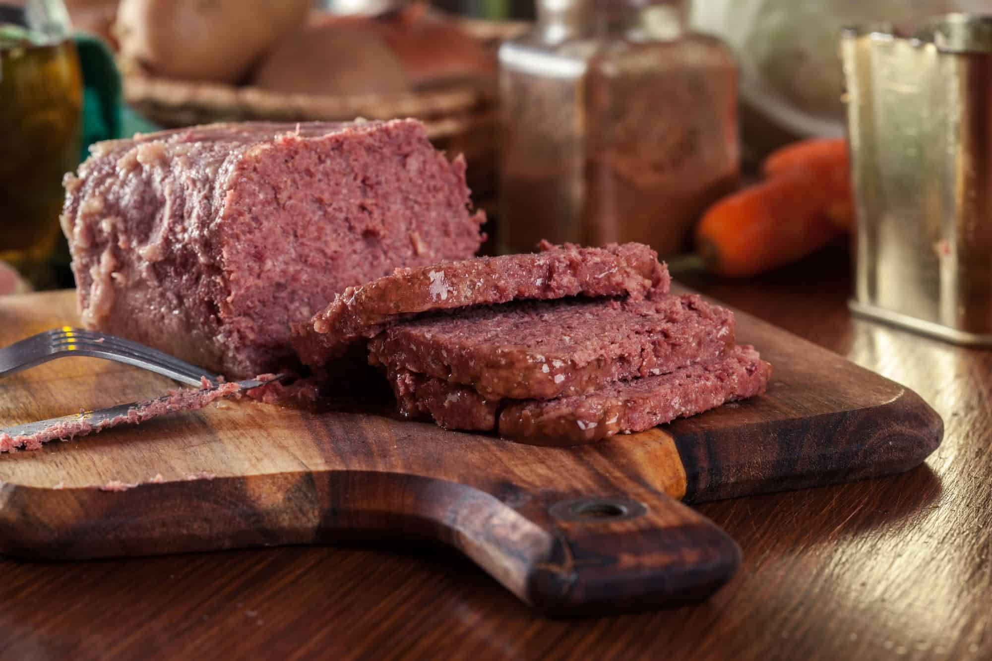 Canned corned beef