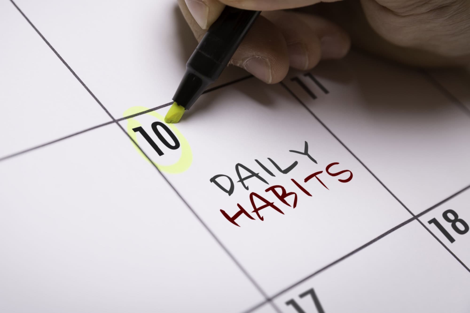 Daily Habits calendar