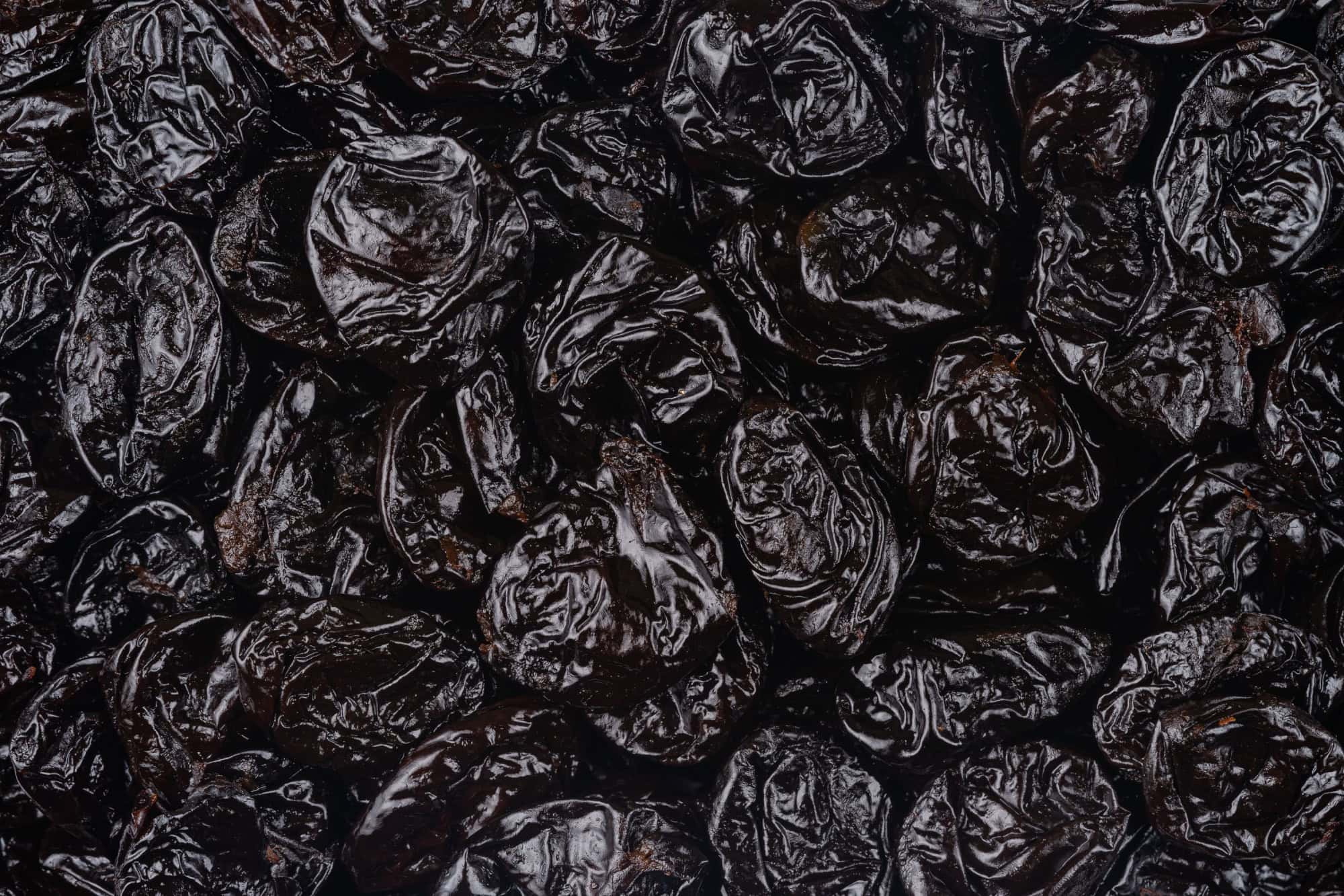 Pattern of dried prunes.