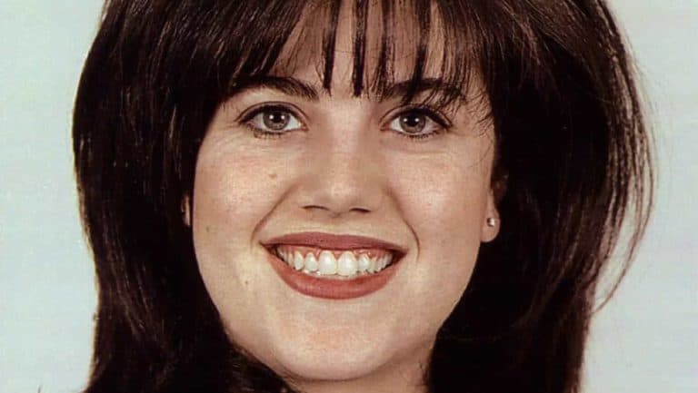 The picture of Monica Lewinsky in her government passport of the Ministry of Defense.
