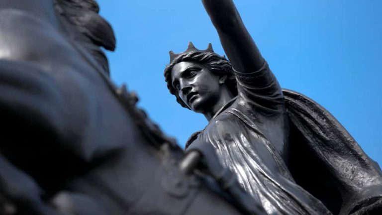 Statue of Boadicea and Her Daughters in Westminster