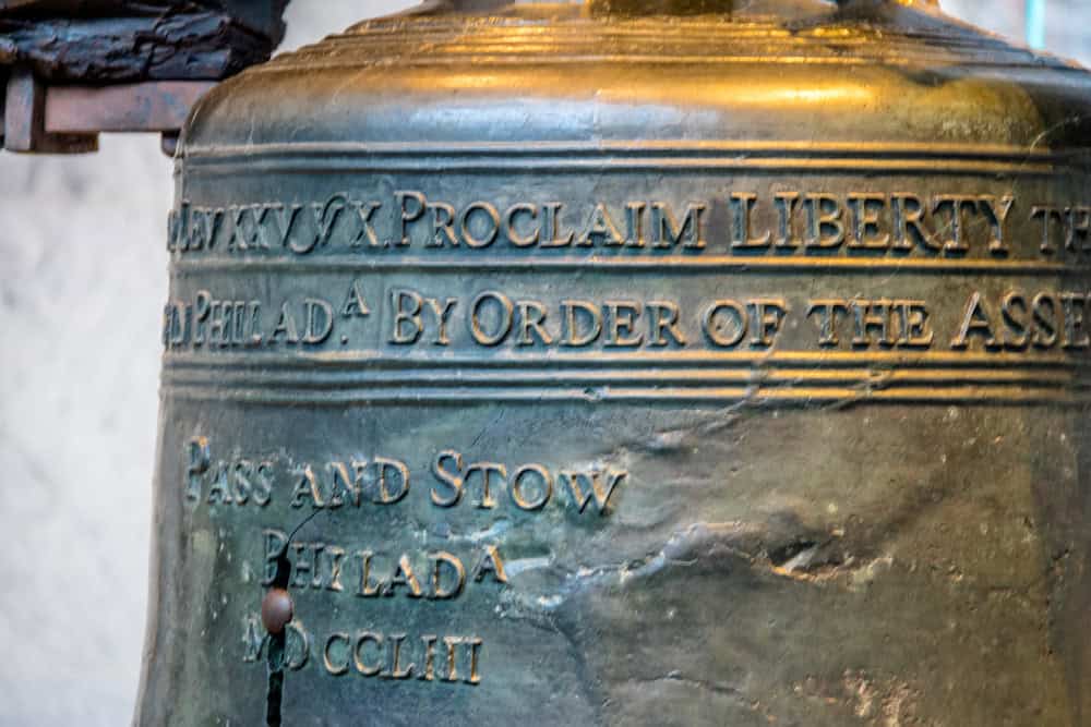 Liberty Bell detail - Philadelphia, Pennsylvania, USA