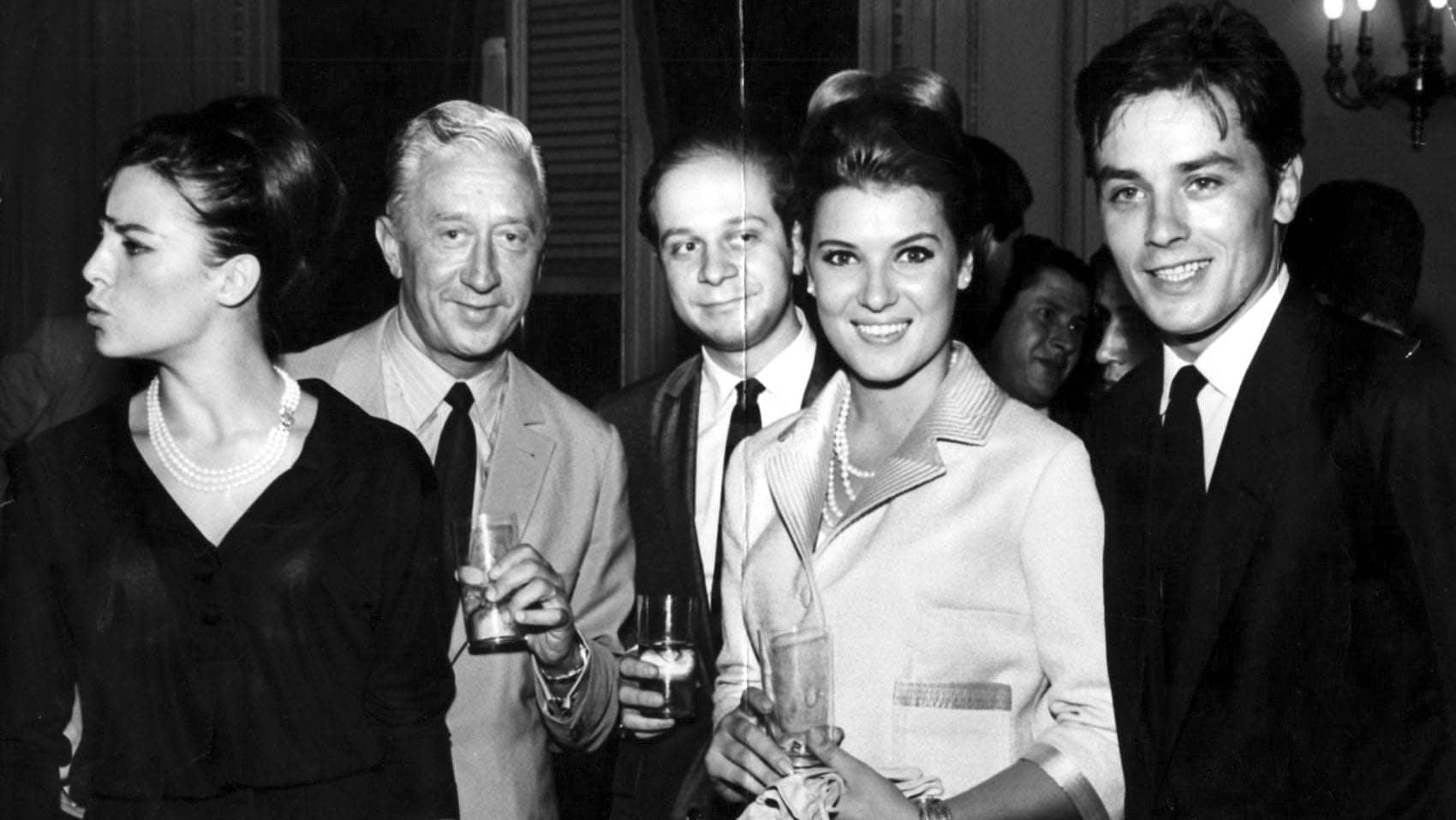 Alain Delon and wife in Buenos Aires