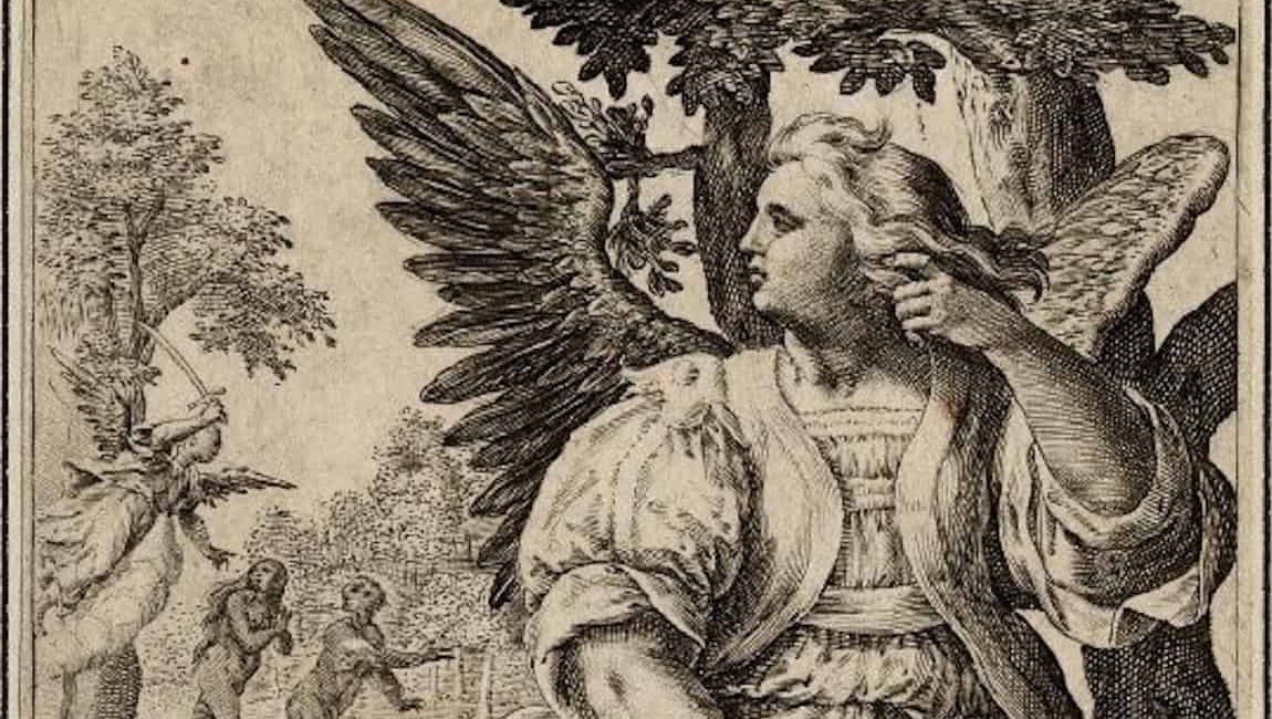 Engraving of the Archangel Raziel.