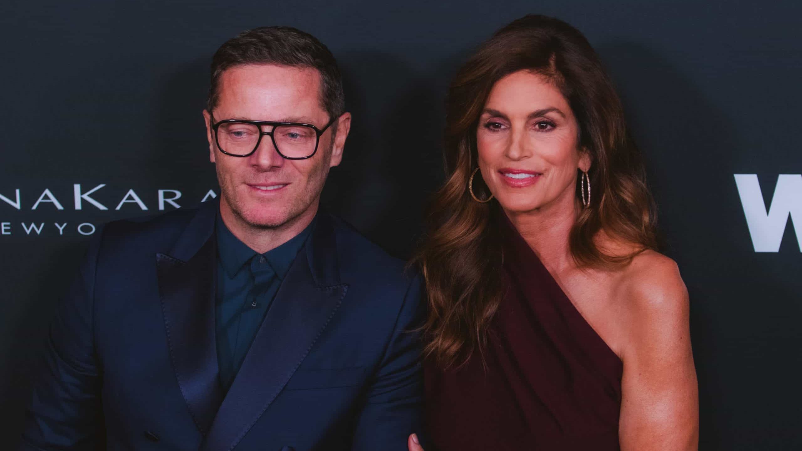 Arnaud Michon & Cindy Crawford at WWD Style Awards