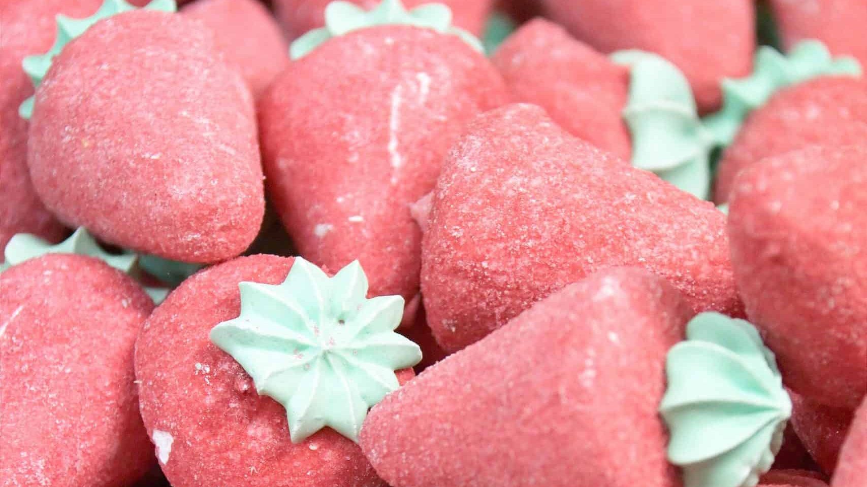Strawberry bonbon candy