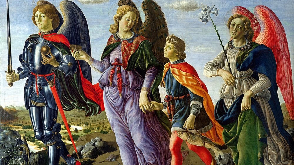 Francesco Botticini - I tre Arcangeli e Tobias