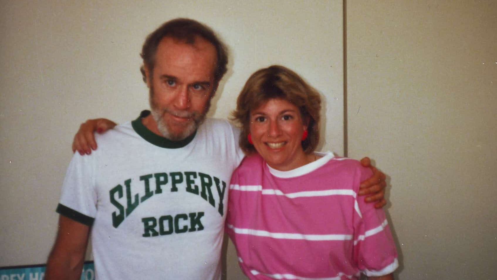 George Carlin and Louise Palanker