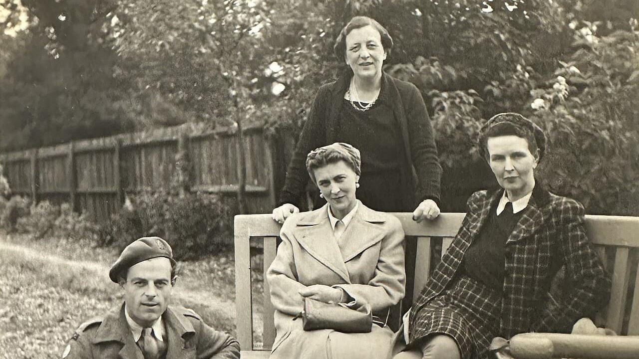 Major Preston John Hurman RASC with Princess Marina, Duchess of Kent