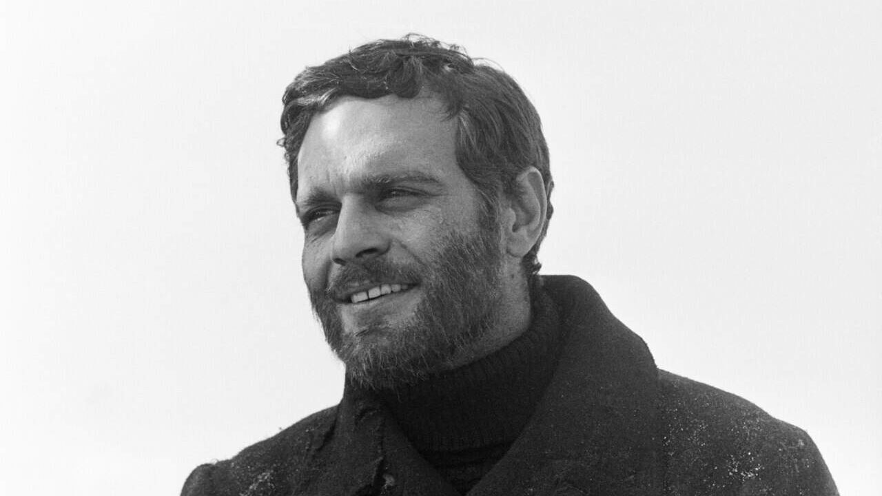 Making of the film "Doctor Zhivago" in Finland 1965. In the picture actor Omar Sharif.