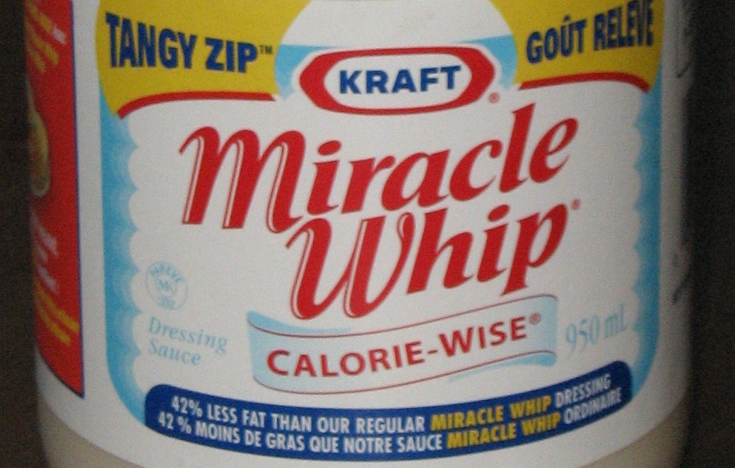 A jar of Miracle Whip