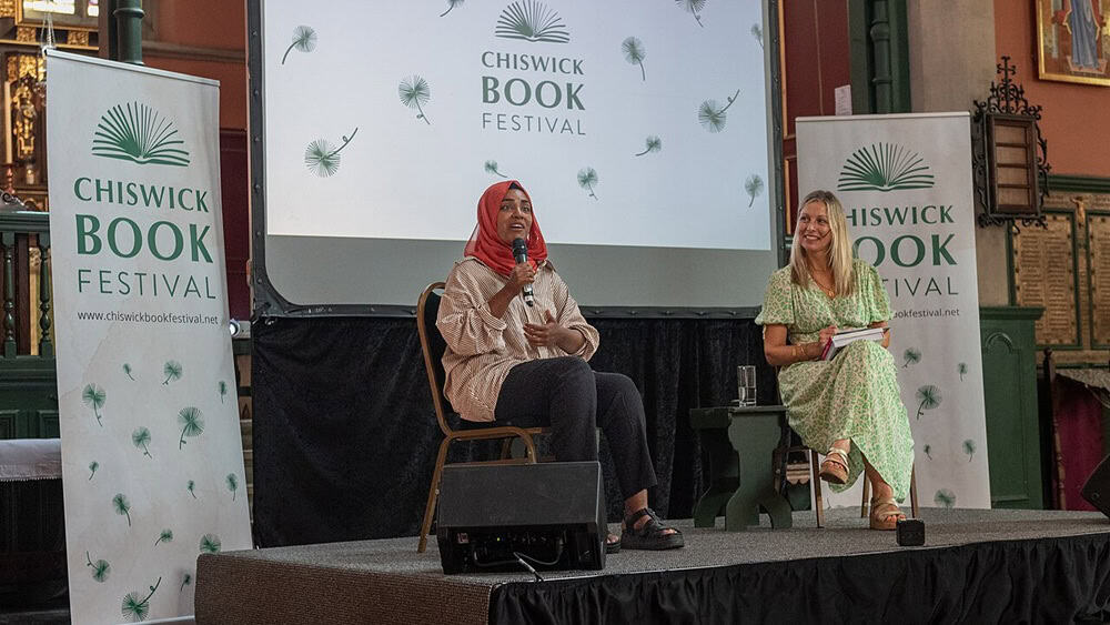 Nadiya Hussain & Jo Pratt at the Chiswick Book Festival
