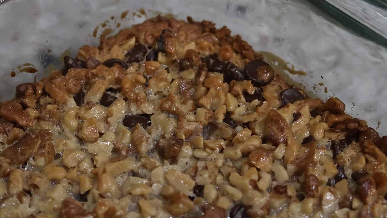 A pan of seven-layer bars